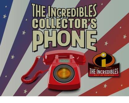 The Incredibles collector's phone. Every hero needs one.